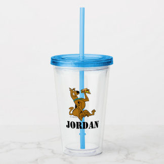 Scooby Doo mit Pizza Slice Acryltrinkbecher