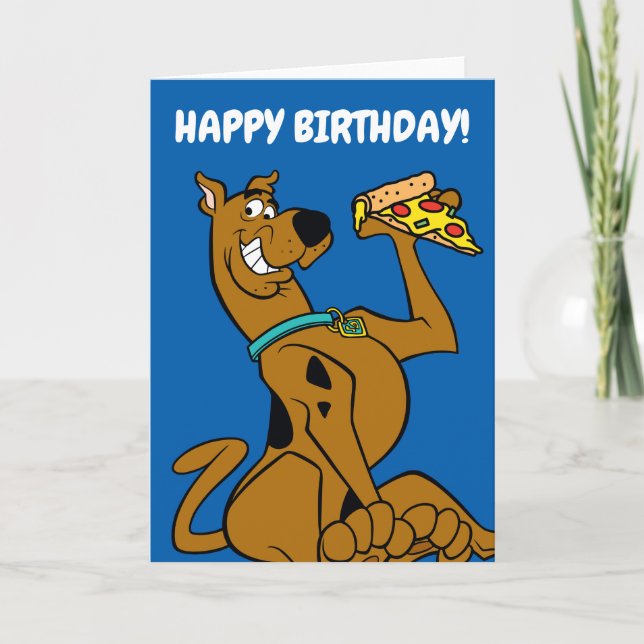 Scooby Doo mit Pizza Slice Karte (Vorderseite)