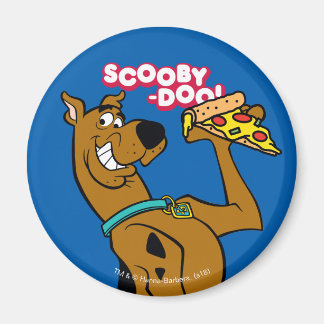 Scooby Doo mit Pizza Slice Magnet
