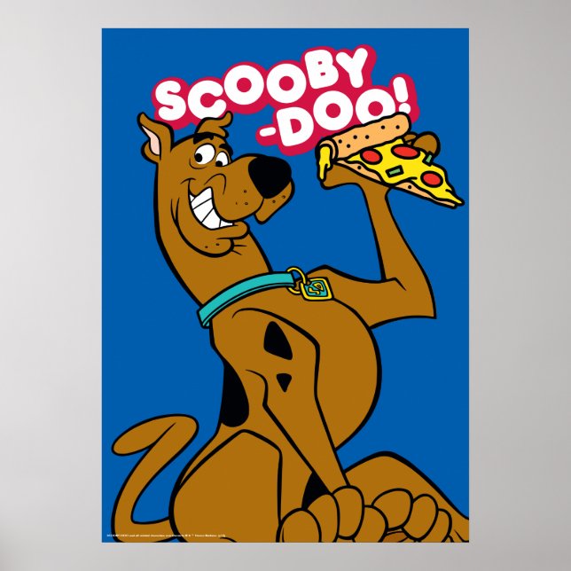 Scooby Doo mit Pizza Slice Poster (Vorne)