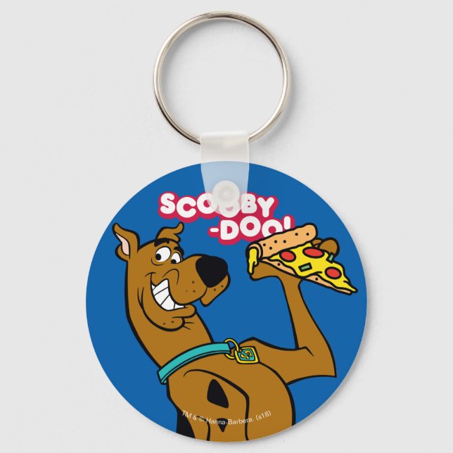 Scooby Doo mit Pizza Slice Schlüsselanhänger (Vorderseite)