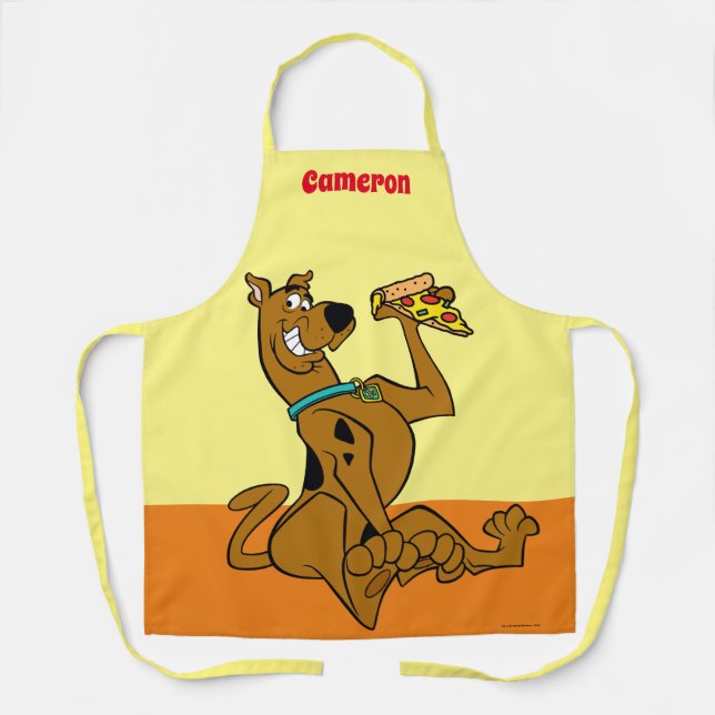 Scooby Doo mit Pizza Slice Schürze (Vorderseite)