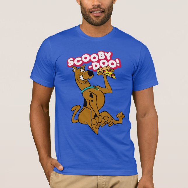 Scooby Doo mit Pizza Slice T-Shirt (Vorderseite)