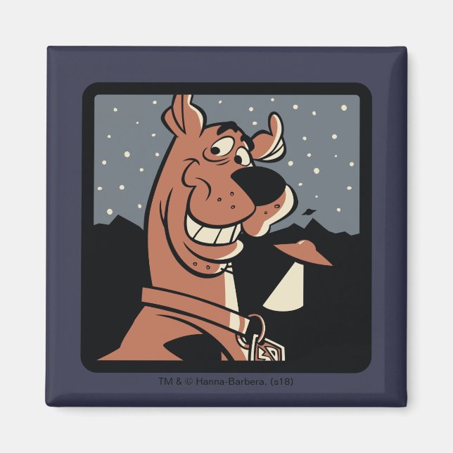 Scooby-Doo mit UFO Magnet (Vorne)