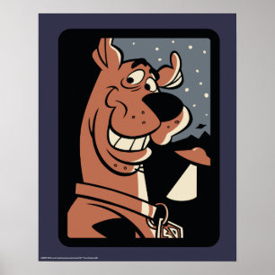 Scooby-Doo mit UFO Poster
