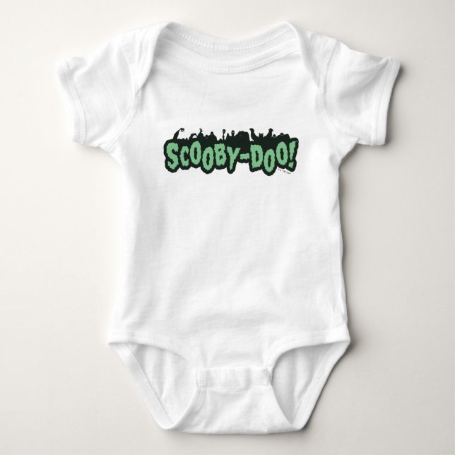 Scooby-Doo! Monster-Silhouette-Logo Baby Strampler (Vorderseite)