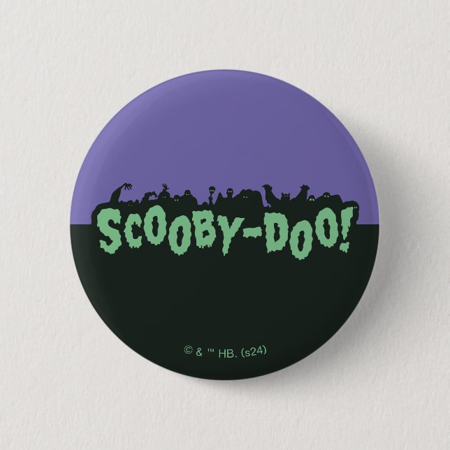 Scooby-Doo! Monster-Silhouette-Logo Button (Vorderseite)
