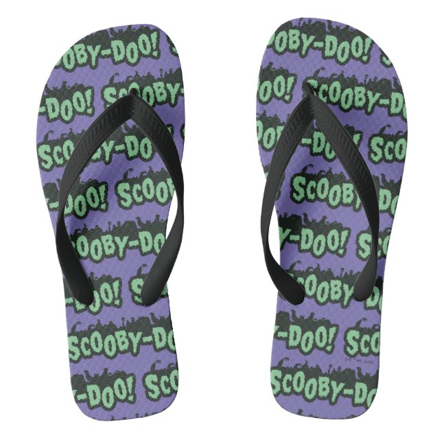 Scooby-Doo! Monster-Silhouette-Logo Flip Flops (Fußbett)