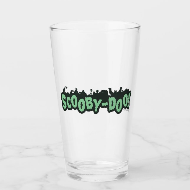 Scooby-Doo! Monster-Silhouette-Logo Glas (Vorderseite)