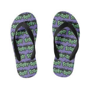 Scooby-Doo! Monster-Silhouette-Logo Kinderbadesandalen