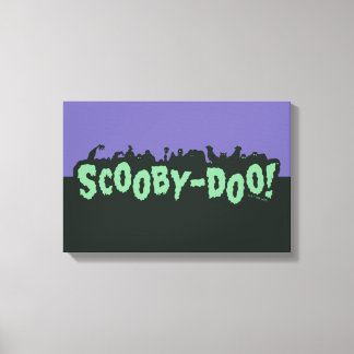 Scooby-Doo! Monster-Silhouette-Logo Leinwanddruck