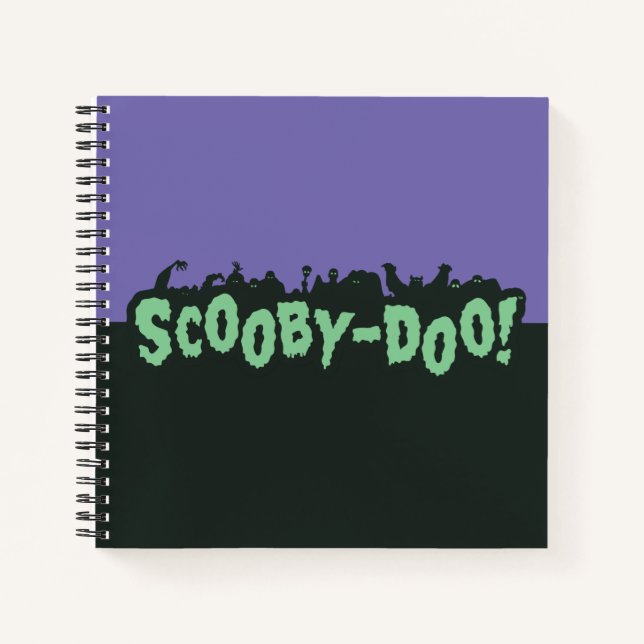 Scooby-Doo! Monster-Silhouette-Logo Notizbuch (Vorderseite)