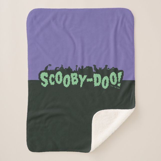 Scooby-Doo! Monster-Silhouette-Logo Sherpadecke (Vorderseite)