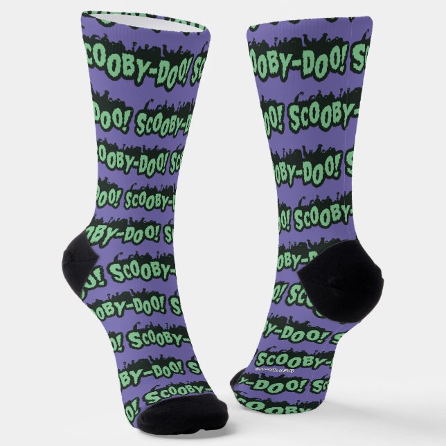 Scooby-Doo! Monster-Silhouette-Logo Socken (Gewinkelt)