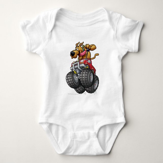 Scooby Doo Monster Truck Baby Strampler (Vorderseite)