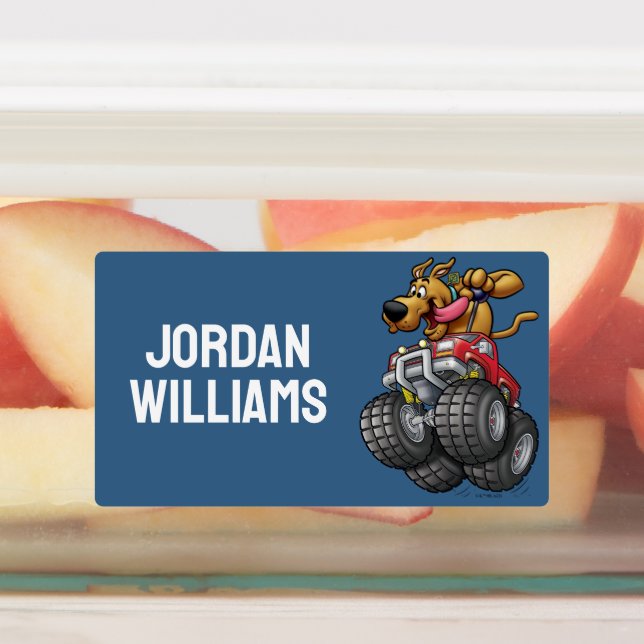 Scooby-Doo Monster Truck Etiketten (Befestigt)