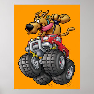 Scooby Doo Monster Truck Poster