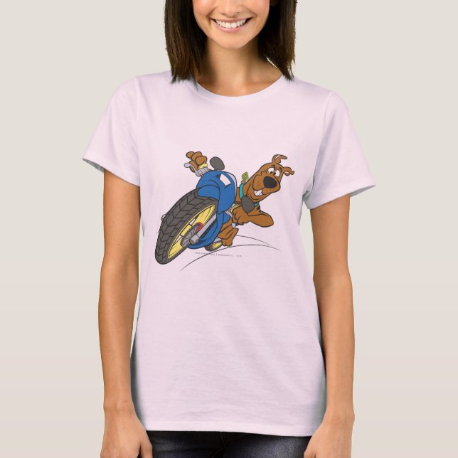 Scooby-Doo-Motorrad T-Shirt (Vorderseite)