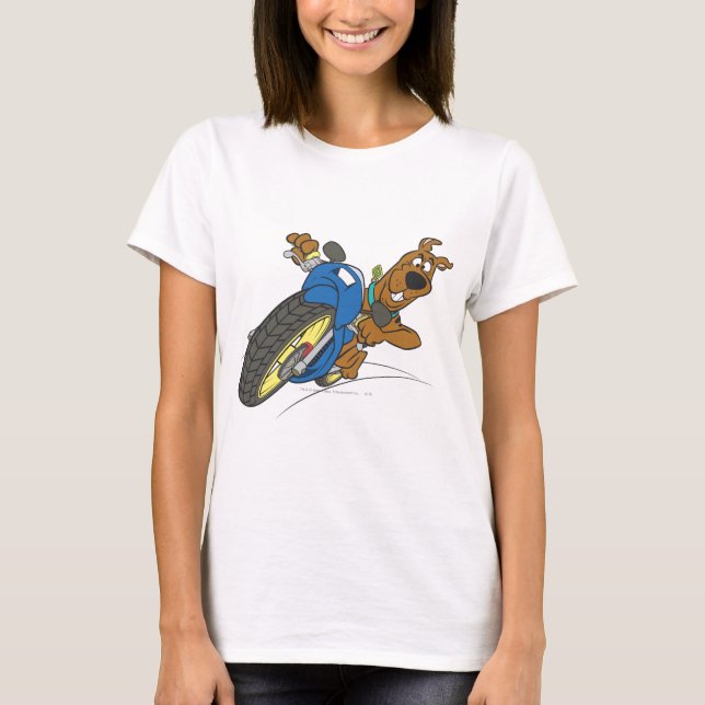 Scooby-Doo-Motorrad T-Shirt (Vorderseite)