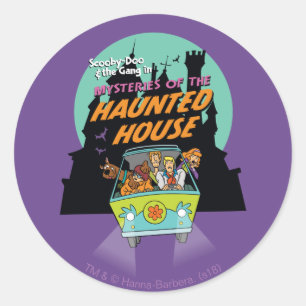 Scooby-Doo "Mysteries Of The Haunted House" Runder Aufkleber