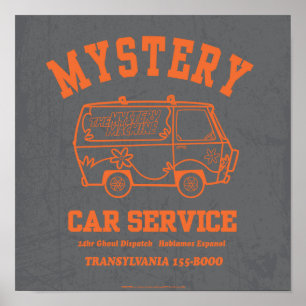 Scooby-Doo "Mystery Car Service" Graphic Poster