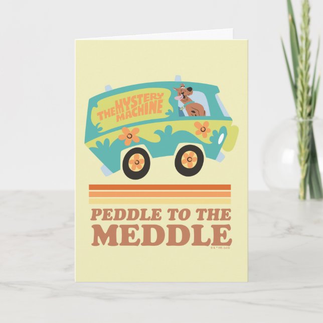 Scooby-Doo Mystery Machine "Peddle to the Meddle" Karte (Vorderseite)