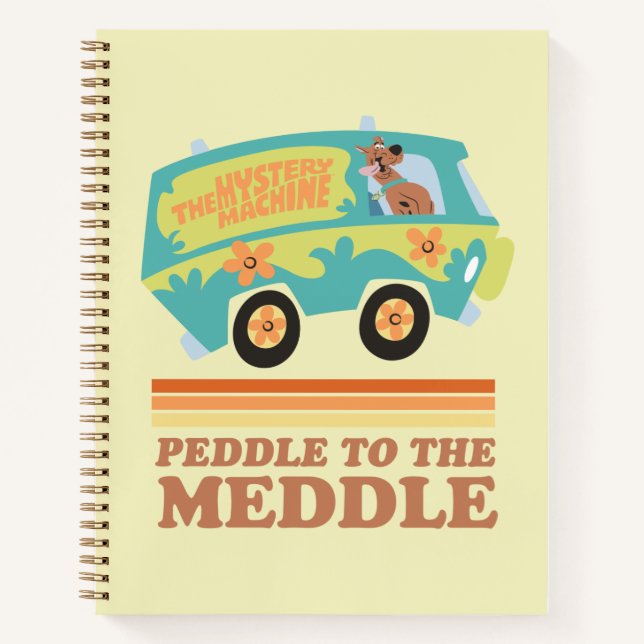 Scooby-Doo Mystery Machine "Peddle to the Meddle" Notizbuch (Vorderseite)