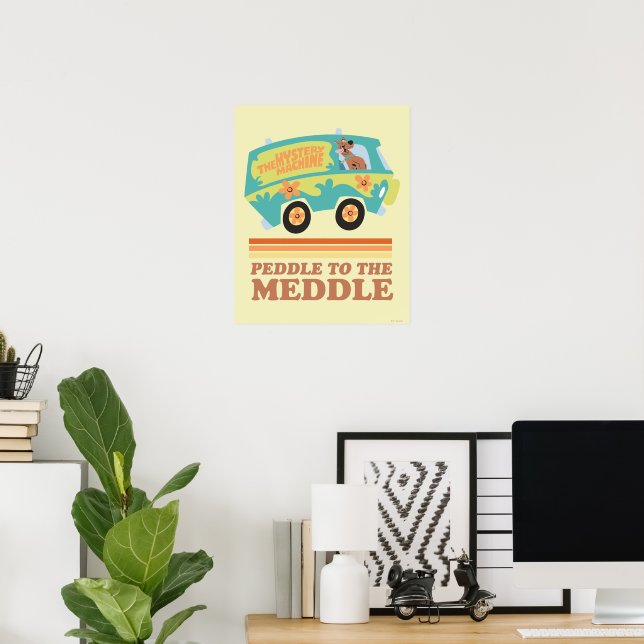 Scooby-Doo Mystery Machine "Peddle to the Meddle" Poster (Heimbüro)