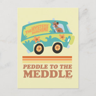 Scooby-Doo Mystery Machine "Peddle to the Meddle" Postkarte
