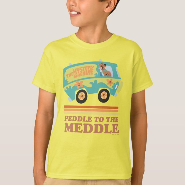 Scooby-Doo Mystery Machine "Peddle to the Meddle" T-Shirt (Vorderseite)
