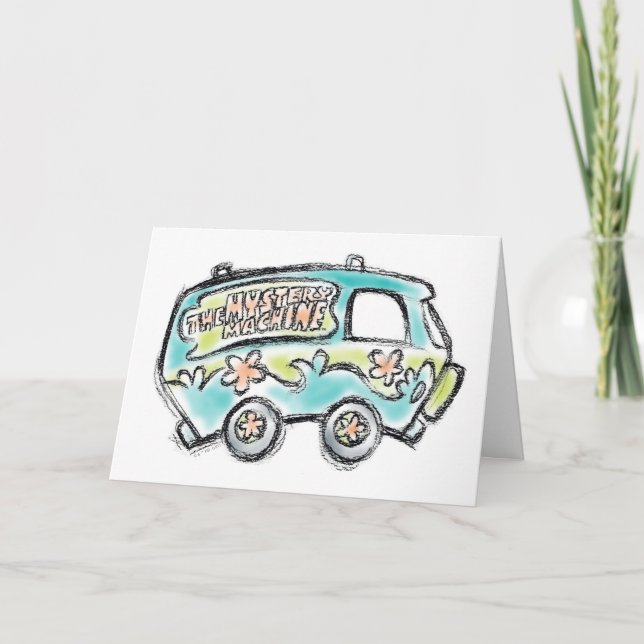 Scooby-Doo | Mystery Machine Sketch Karte (Vorderseite)