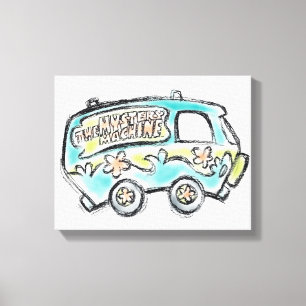 Scooby-Doo   Mystery Machine Sketch Leinwanddruck