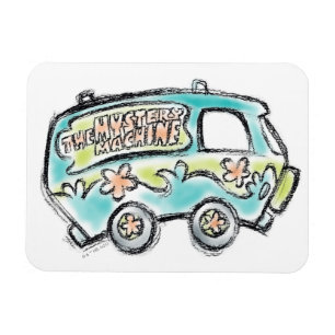 Scooby-Doo   Mystery Machine Sketch Magnet
