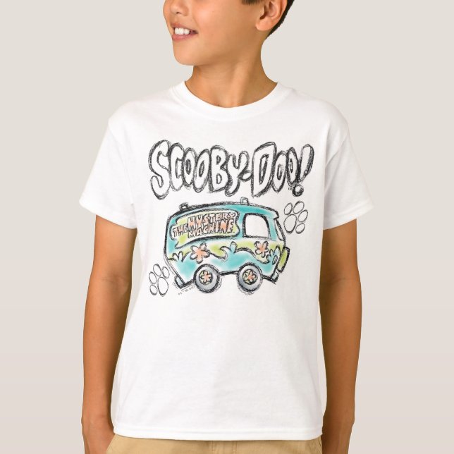 Scooby-Doo | Mystery Machine Sketch T-Shirt (Vorderseite)