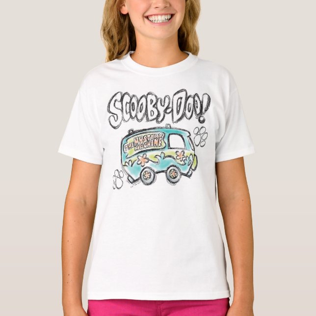 Scooby-Doo | Mystery Machine Sketch T-Shirt (Vorderseite)