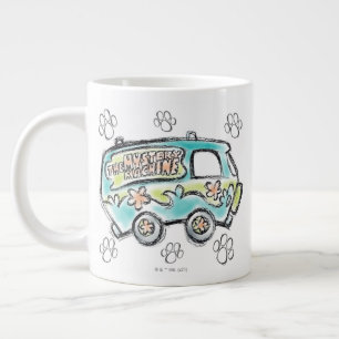Scooby-Doo Mystery Machine Skizze Jumbo-Tasse