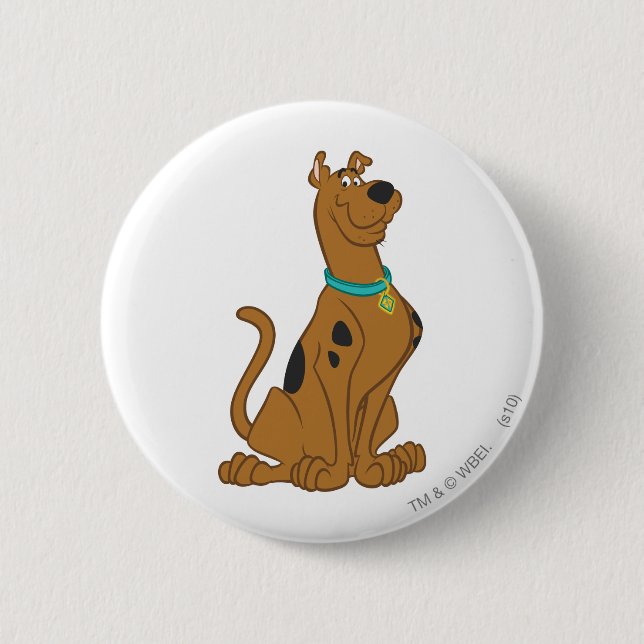 Scooby-Doo Niedlicher als Niedlich Button (Vorderseite)