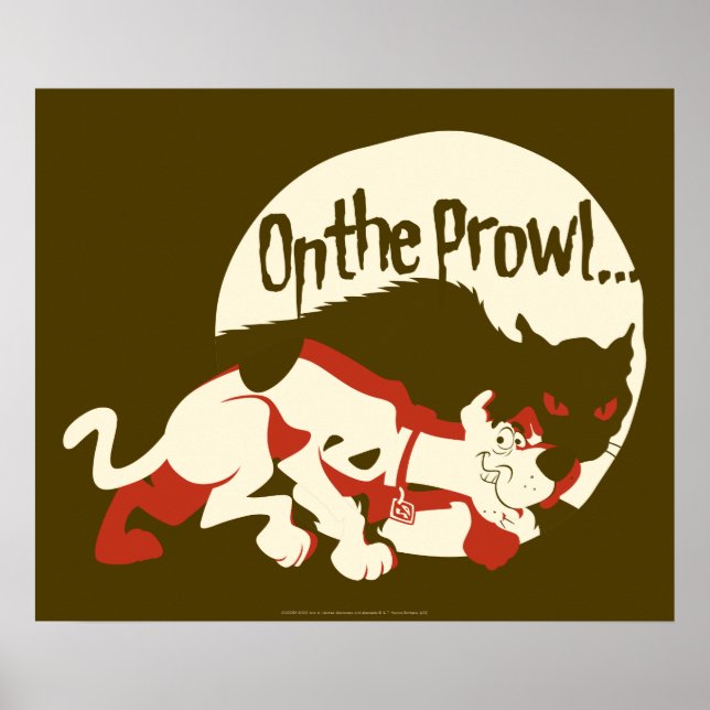 Scooby-Doo "On the Prowl" Poster (Vorne)