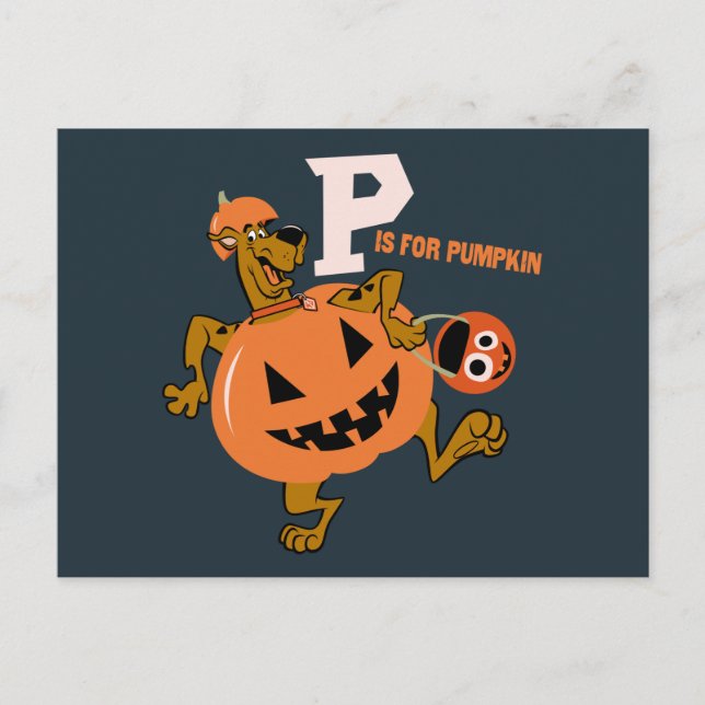 Scooby-Doo | P ist für Pumpkin Postkarte (Vorderseite)