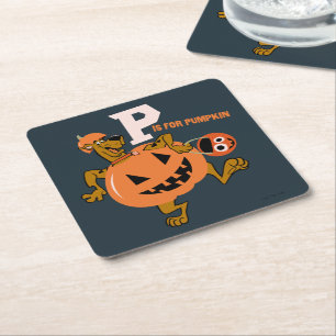 Scooby-Doo   P ist für Pumpkin Rechteckiger Pappuntersetzer