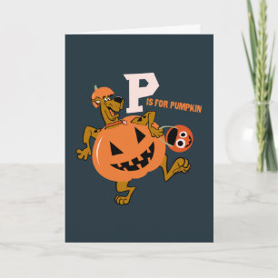 Scooby-Doo   P steht für Pumpkin Karte