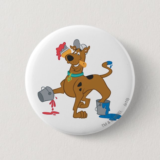 Scooby-Doo Paints Button (Vorderseite)