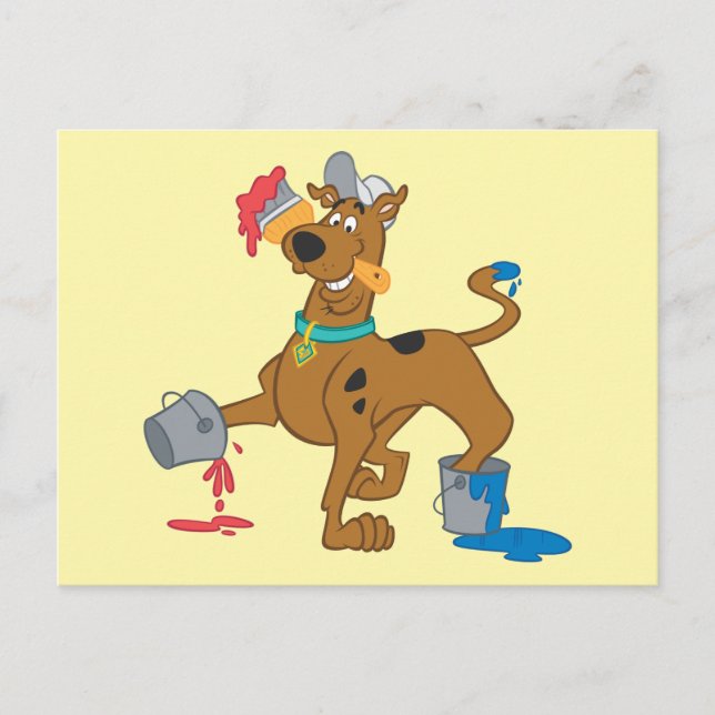 Scooby-Doo Paints Postkarte (Vorderseite)