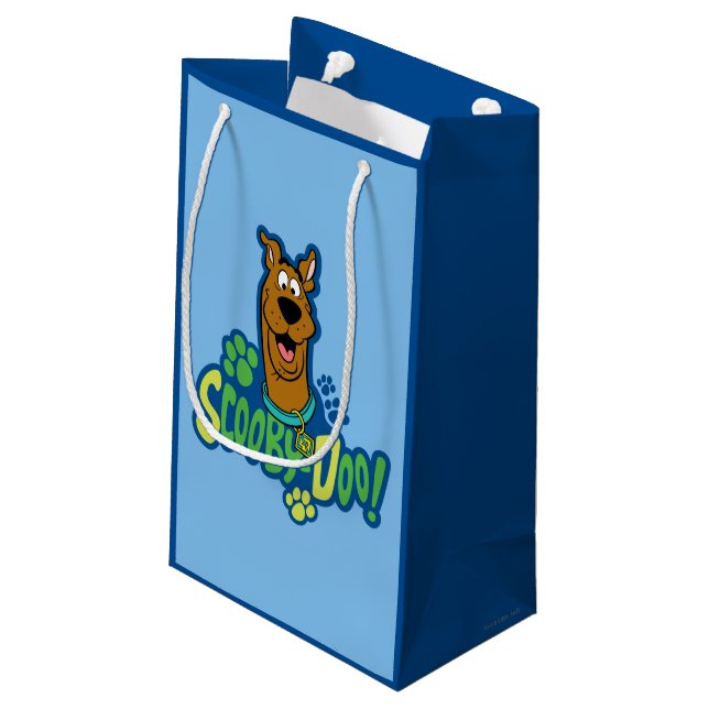 Scooby-Doo Paw Print Character Abzeichen Kleine Geschenktüte (Rückseite Schrägansicht)