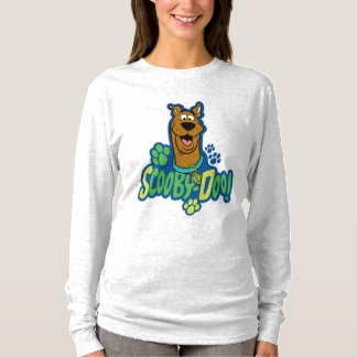 Scooby-Doo Paw Print Character Abzeichen T-Shirt