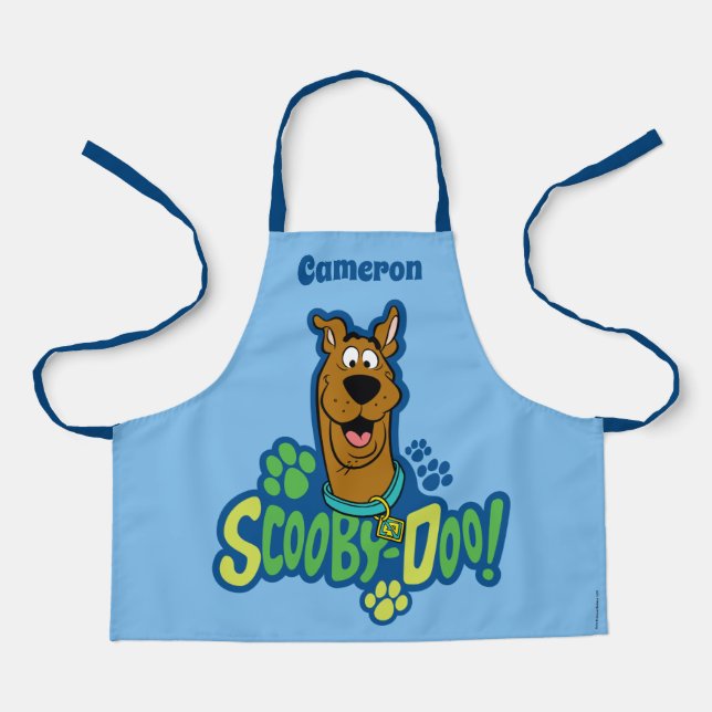 Scooby-Doo Paw Print Character Badge Schürze (Vorderseite)