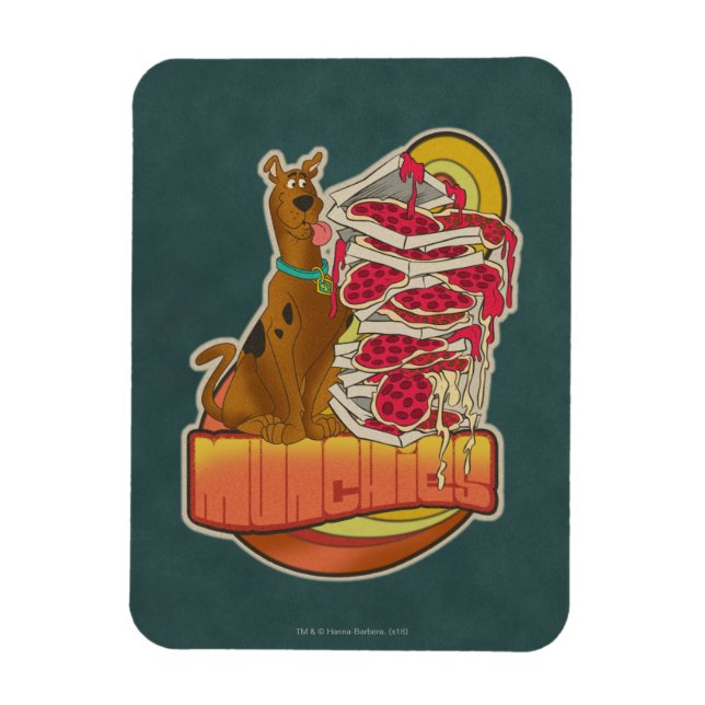 Scooby-Doo | Pile of Pizza "Munchies" Graphic Magnet (Vertikal)