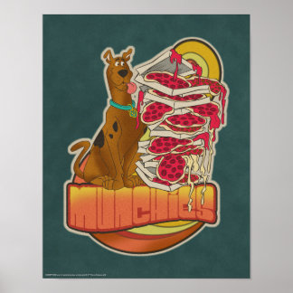 Scooby-Doo | Pile of Pizza "Munchies" Graphic Poster