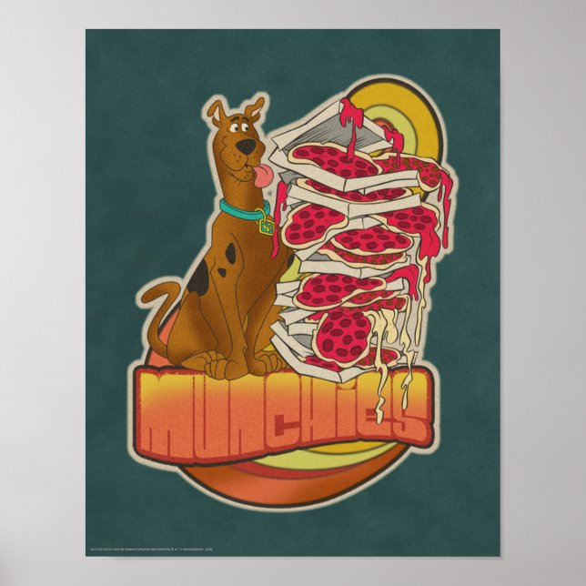 Scooby-Doo | Pile of Pizza "Munchies" Graphic Poster (Vorne)