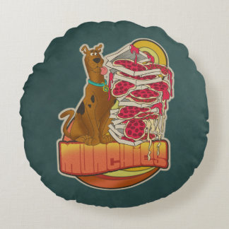 Scooby-Doo | Pile of Pizza "Munchies" Graphic Rundes Kissen